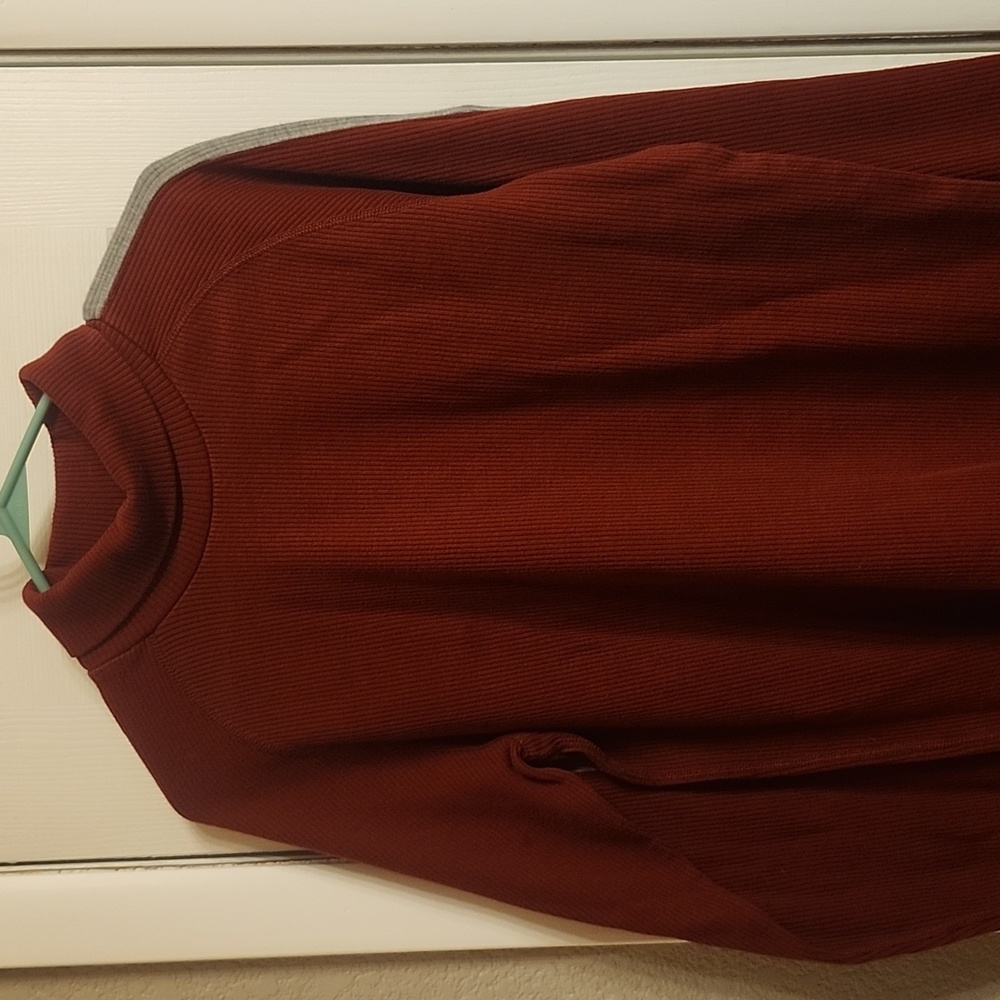 Men's Rust Turtleneck Shirt